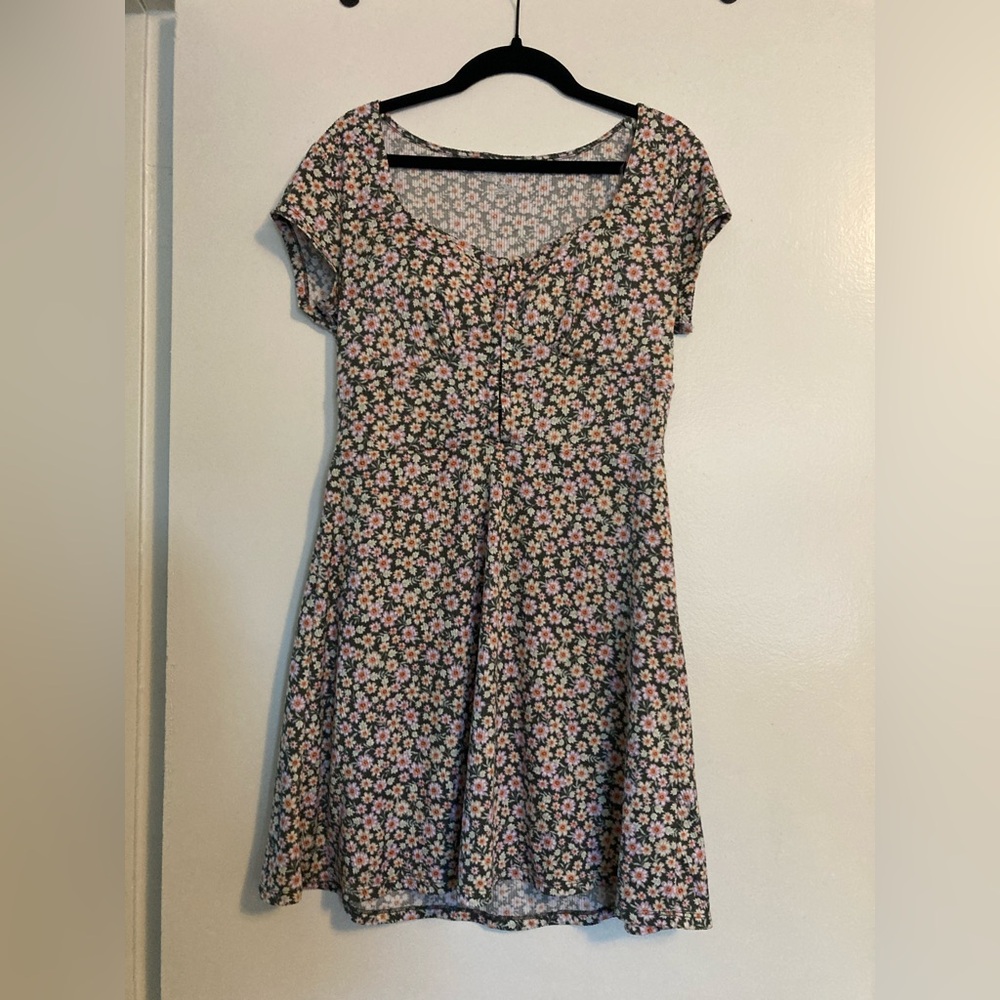 Floral Stretch Bustier Dress